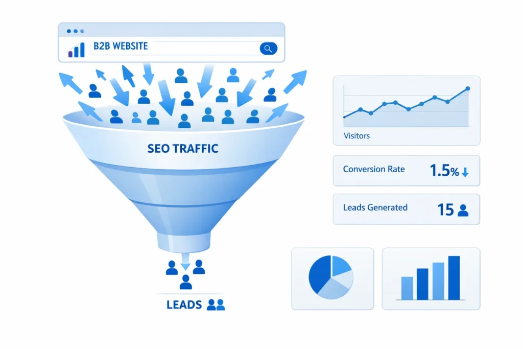 b2b growth vs seo traffic