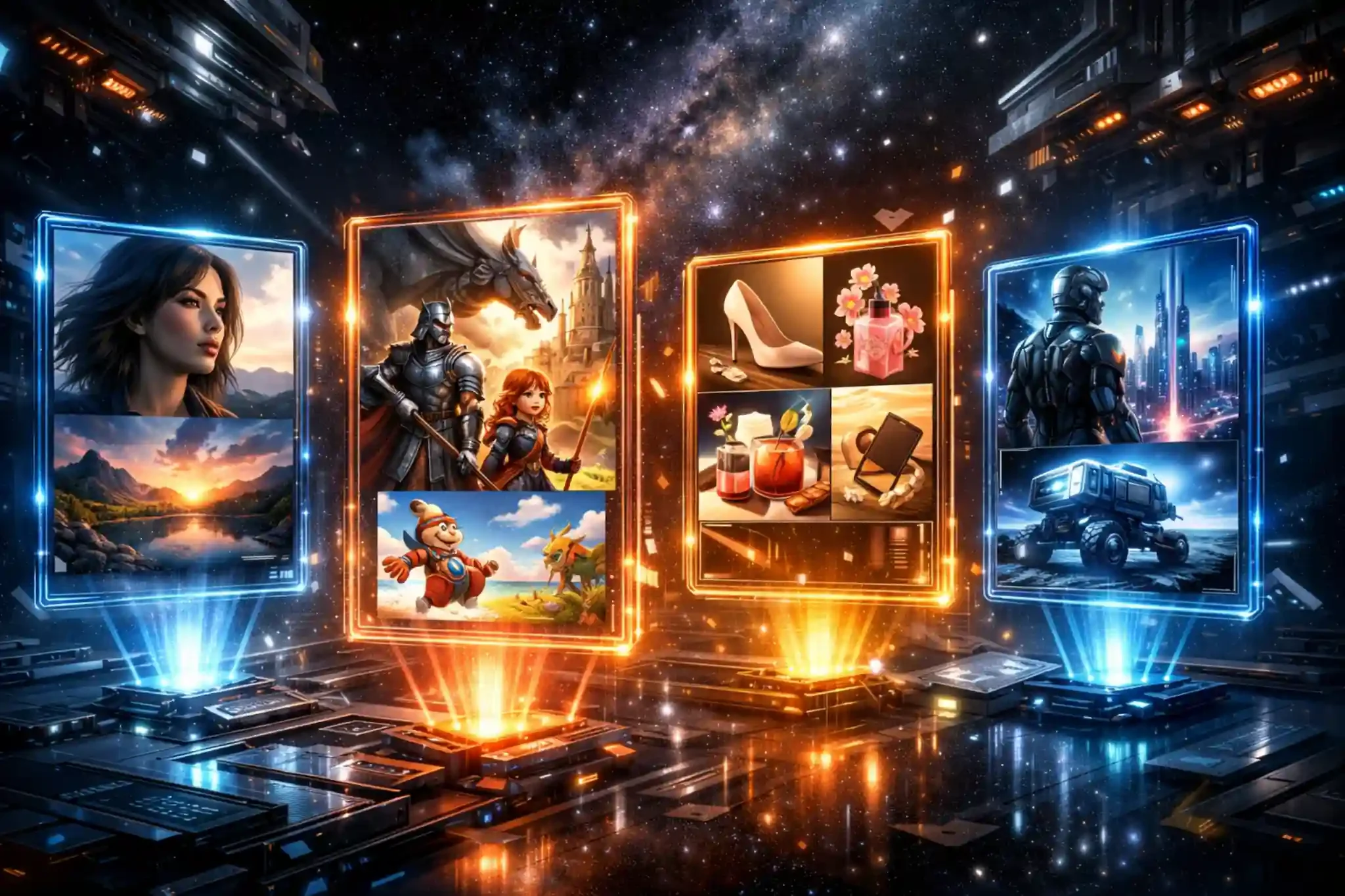 Top free AI image generators creating realistic images illustrations and marketing creatives